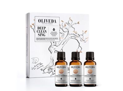 Oliveda DEEP Cleansing Set 3x30ml Reinigungsgel + Reinigungsöl + Gesichtswasser