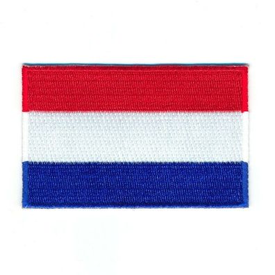 80 x 50 mm Niederlande Flagge Flag Amsterdam Patch Aufnäher Aufbügler 1000 X