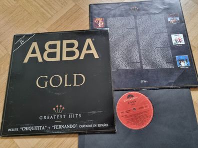 ABBA - Gold 2x Vinyl LP Spain 2 TRACKS SUNG IN Spanish