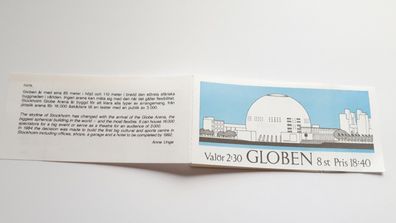 Markenheft Schweden Nr. 138 GLOBEN 1989