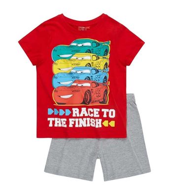 Disney Cars Shorty Pyjama Schlafanzug Rot Baumwolle