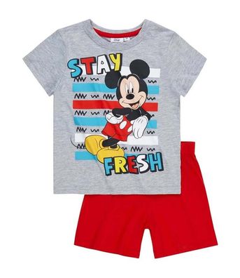 Disney Micky Maus Shorty Pyjama Schlafanzug Baumwolle Größe 116