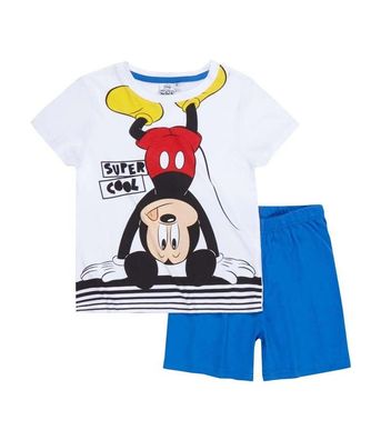 Disney Micky Maus Shorty Pyjama Schlafanzug Super Cool Baumwolle