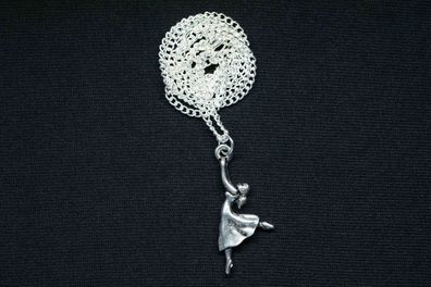 Ballerina Kette Miniblings 45cm Anhänger Halskette Ballett Tanzen Blick rauf