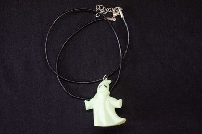 Leuchtender Geist Kette Halskette Miniblings Gespenst Spuk Kostüm Halloween