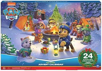 PAW Patrol Adventskalender 24 Spielzeug-Überraschungen Tierfiguren Weihnachten