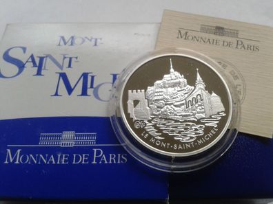 Original 1,5 euro 2002 PP Frankreich Mont St. Michel 22,2g Silber