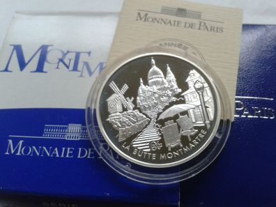 Original 1,5 euro 2002 PP Frankreich Montmatre Paris Moulin rouge 22,2g Silber