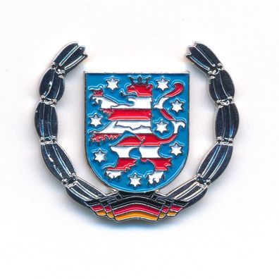 Freistaat Thüringen Wappen Erfurt Deutschland Flagge Edel Pin Anstecker 0932