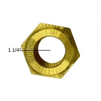 Doppelnippel 1 1/4" Messing flachdichtend Heizungstechnik Solar Solarzubehör