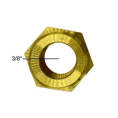 Doppelnippel 3/8" Messing flachdichtend Heizungstechnik Solar Solarzubehör