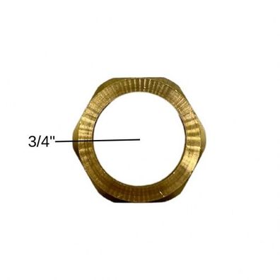 Überwurfmutter 3/4" Messing flachdichtend Solarindustrie Heizungstechnik