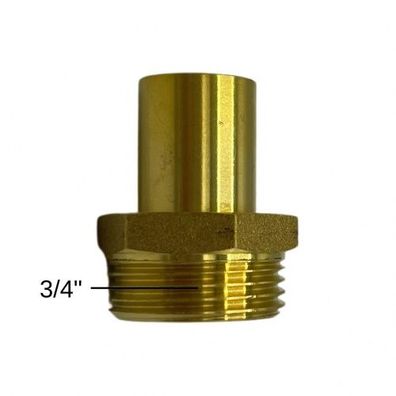 Rohrstutzen 3/4 Zoll x 22 mm DN16 Rohranschluss Flachdichtend Messing Solartechn
