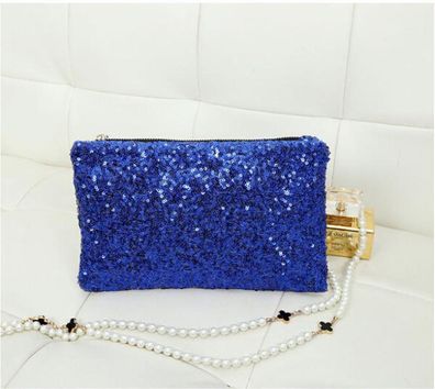 Pailletten Clutch Luxus Mode elegante Damen Handtasche Stoff Abendtasche mit 3 ...