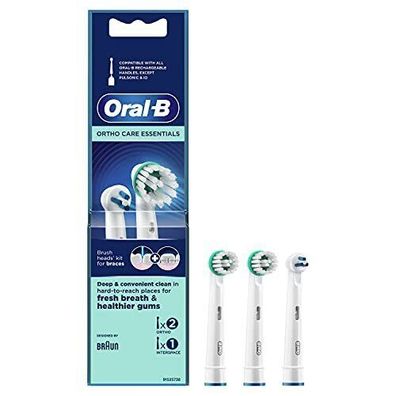 Oral-B Ortho Care Essentials Aufsteckbürsten Für Elektrische Zahnbürste 3er Pack