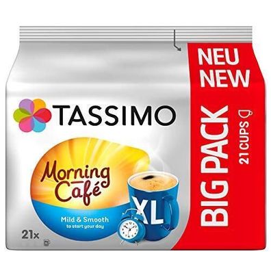 Tassimo Kapseln Morning Café XL Mild & Smooth 105 Kaffeekapseln 5 x 21 Stück