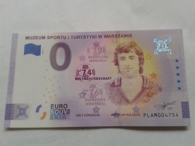 0 euro Schein Souvenirschein Muzeum Sportu I Turystiki Miroslaw Bulzacki 2021-4