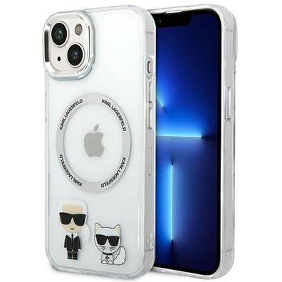 Hülle Case iPhone 14 Plus Karl Lagerfeld MagSafe Katze transparent