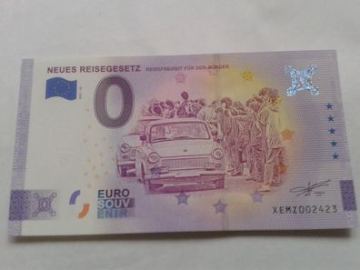 0 euro Schein Souvenirschein Neues Reisegesetz 2021-33