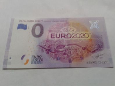 0 euro Schein Souvenirschein UEFA EURO 2020 2021-1