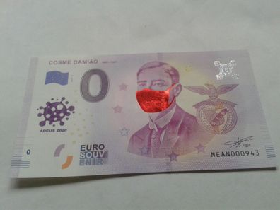 0 euro Schein Souvenirschein Cosme Damiao 2019-6 Farbdruck