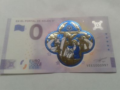 0 euro Schein En el Portal de Belen 2020-1 Golddruck Farbdruck