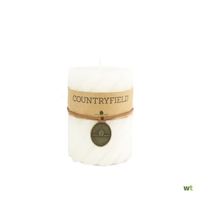 Countryfield Spiralkerze Tonnie weiß - L 15x7,3cm - 15 x 7,5 weiss (Gr. 0.0)