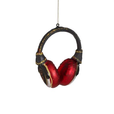 Weihnachtskugel 'Headset' - Christbaum-Hänger, l9,5xb5xh11cm, Glas - 1 Stück