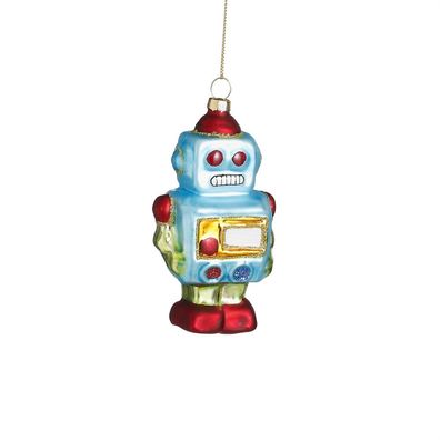 Weihnachtskugel 'Roboter' - Christbaum-Hänger, l6xb4xh12cm, Glas - 1 Stück (Gr. 6.0)