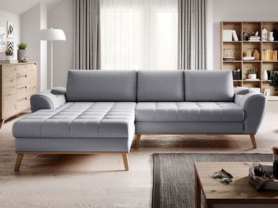 Ecksofa Nubo Stilvoll Sofa Couch Eckcouch mit Schlaffunktion und Bettkasten