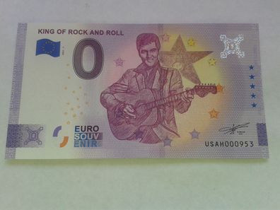 0 euro Schein Souvenirschein King of Rock and roll Elvis Presley 2021-1