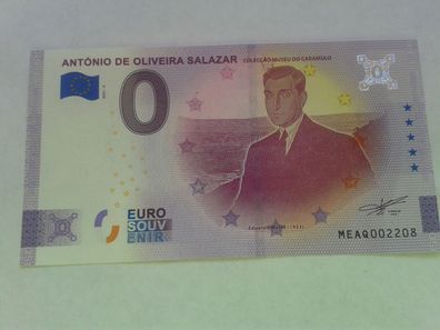 Null euro Schein 0 euro Schein Souvenirschein Antonio de Oliveira Salazar 2021-5