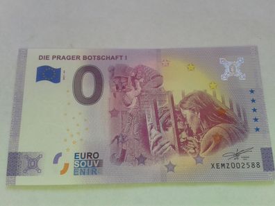 Null euro Schein 0 euro Schein Souvenirschein Die Pragerbotschaft I 2021-64