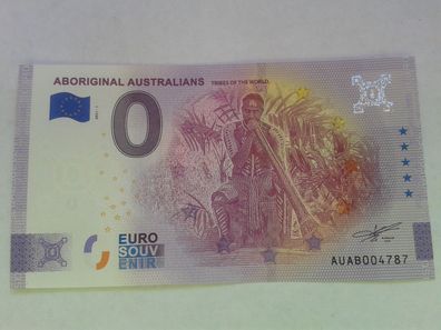 Null euro Schein 0 euro Schein Souvenirschein Aboriginal Australians 2021-1