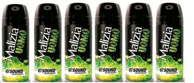 Malizia Uomo Sound deo deodorant 6 x 100 ml