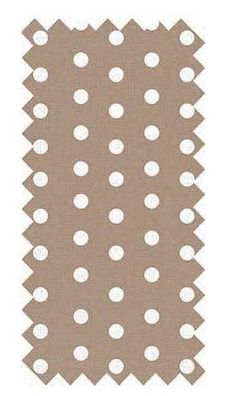 BeaLena 1,00 x 1,60 m beschichteter Baumwollstoff - gepunktet grau