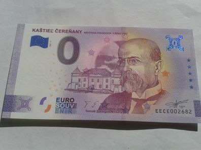 Null euro Schein 0 euro Schein Souvenirschein Kastiel Cerenany 2021-2