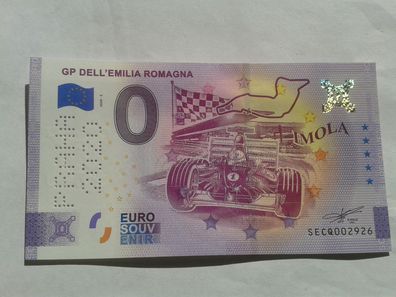 Null euro Schein 0 euro Schein Souvenirschein GP dell´Emilia Romagna Imola 2020-2