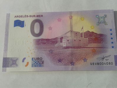 0 euro Schein Eurosouvenirschein Billet Argelès sur mer 2021-1