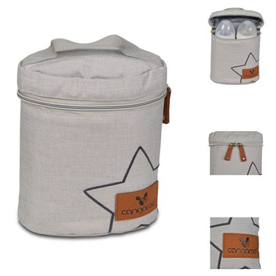 Cangaroo Thermotasche Charlie Thermobox für 2 Babyflaschen Reißverschluss Griff