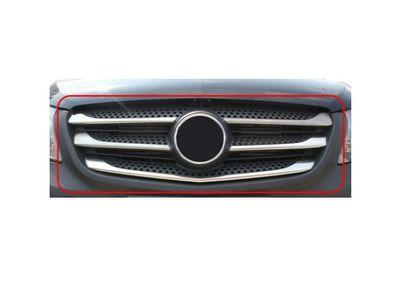 Edelstahl Kühlergrill Leisten (BREIT) 5 -tlg für Mercedes Vito W447 bis 2020