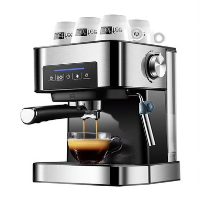 Espresso-Edelstahl-Kaffeemaschine, halbautomatischer Teebereiter