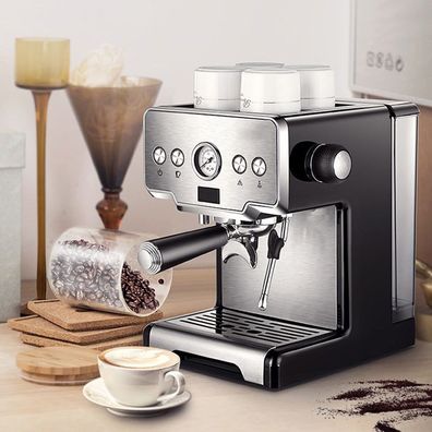 Espresso-Kaffeemaschine, Edelstahl 15-bar halbautomatisch