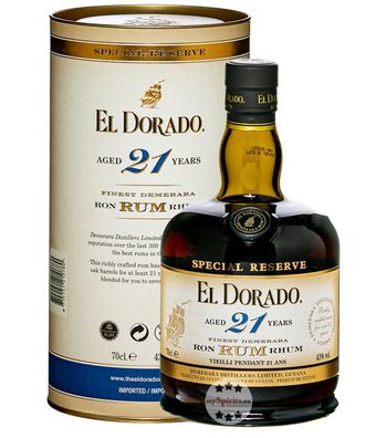 El Dorado 21 Jahre Rum (43 % Vol., 0,7 Liter) (43 % Vol., hide)