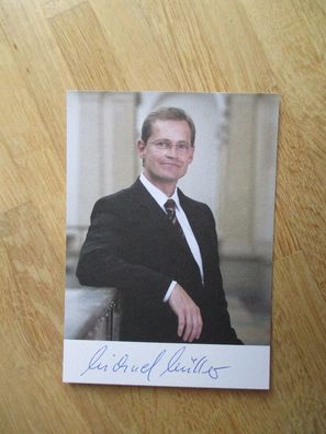 Landesvorsitzender Berlin SPD Michael Müller - handsigniertes Autogramm!!!