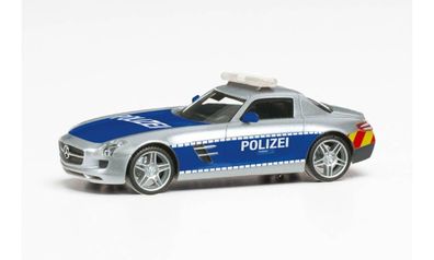 Herpa 096515 - Mercedes-Benz SLS AMG - Polizei Showcar. 1:87