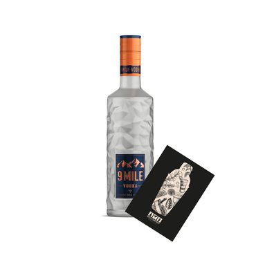 9 Mile Vodka Wodka 0,5L (37,5% Vol) granite rock filtrated- [Enthält Sulfite]