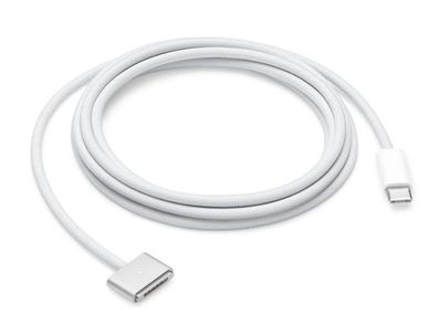 Apple MLYV3ZM/ A Ladekabel, USB C auf MagSafe 3 mit 2m - Weiss