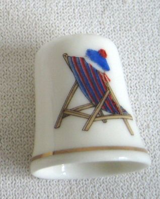 Fingerhut- maritim- Porzellan- Strandkorb