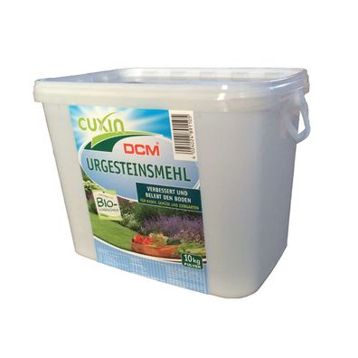 Cuxin DCM Urgesteinsmehl 10 kg Eimer Bodenhilfsstoff Garten Gemüse Ziergärten